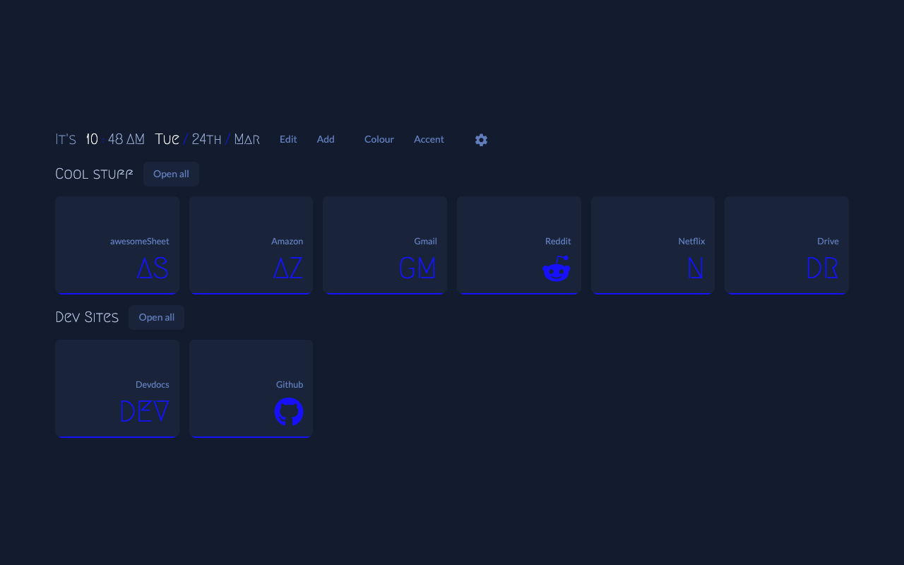 nightTab Demo