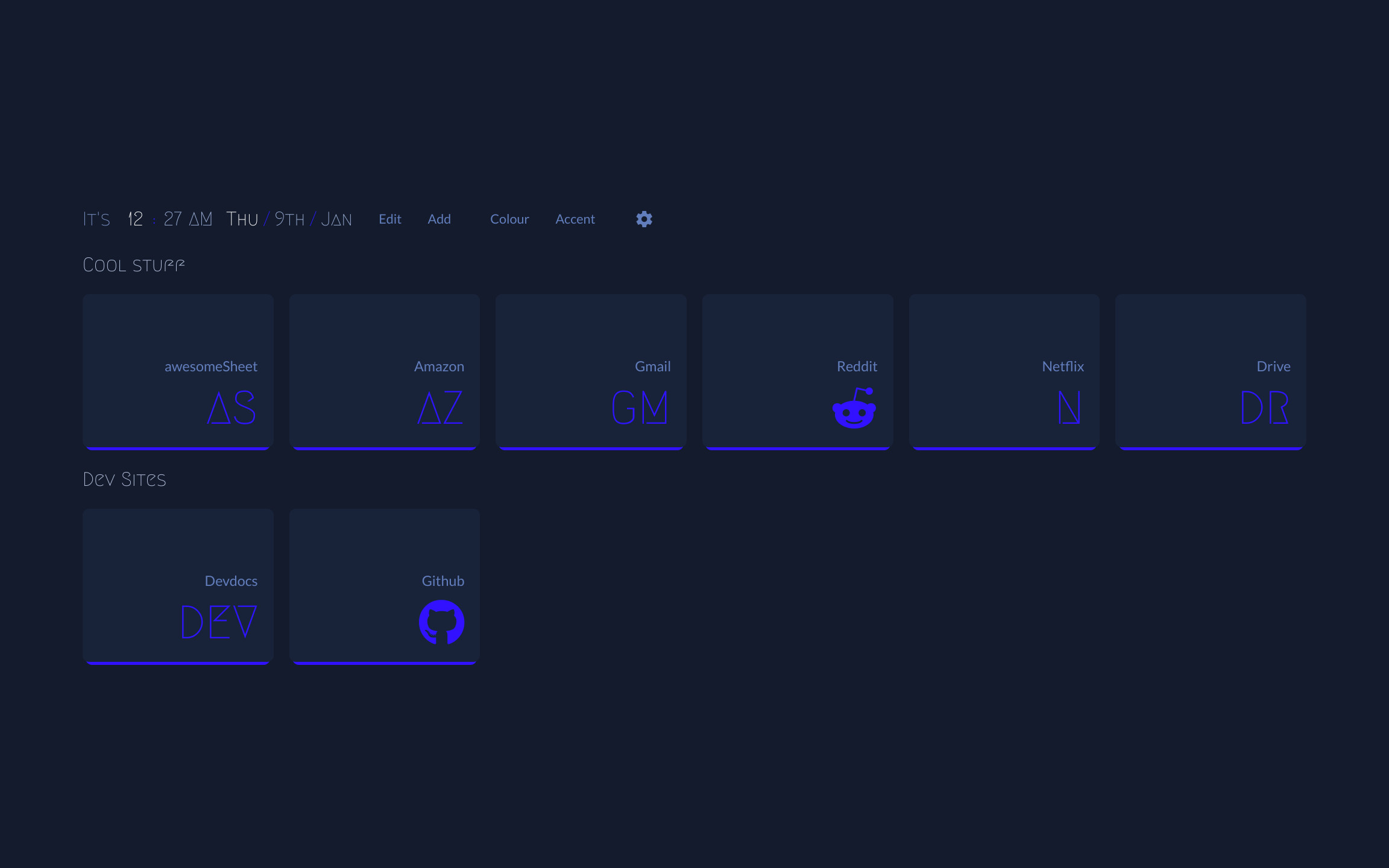 nightTab Demo